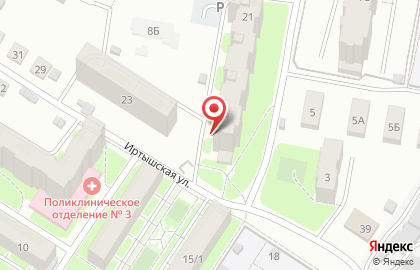 Участковый пункт полиции Отдел МВД России по Октябрьскому району г. Томска на Иртышской улице на карте