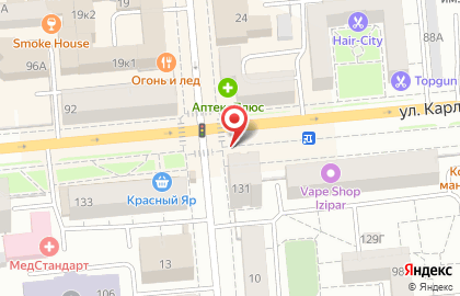 Крона на улице Карла Маркса на карте