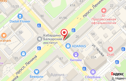 Киоск по продаже печатной продукции на проспекте Ленина на карте
