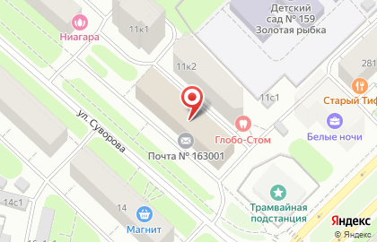 Мировые судьи Октябрьского района на улице Суворова на карте