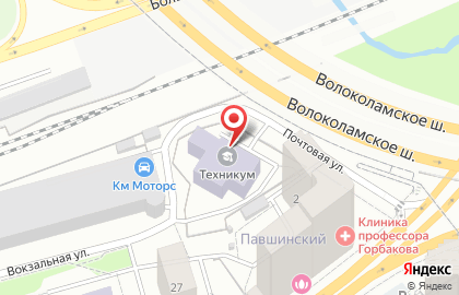 Торговая компания Цемент-1 на Почтовой улице на карте