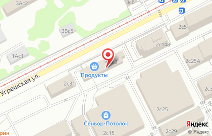 Технопарк Синтез на улице Угрешская 2 в Печатниках на карте