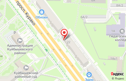 Автомагазин Carat в Центральном районе на карте
