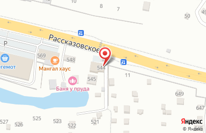 Продуктовый магазин на Рассказовской улице на карте