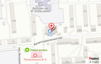 Сервисный центр компьютерной техники, ИП Руденко А.С. в Железнодорожном переулке на карте