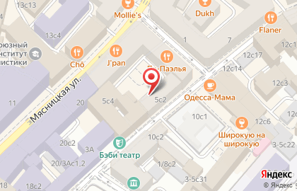 Студия лазерной эпиляции "Dolce" на Мясницкой улице на карте