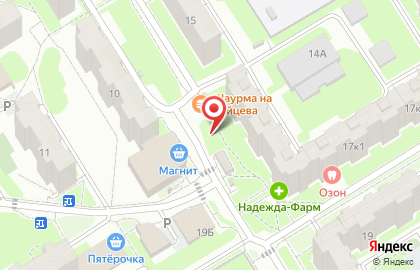 Киоск по продаже фруктов и овощей в Сормовском районе на карте