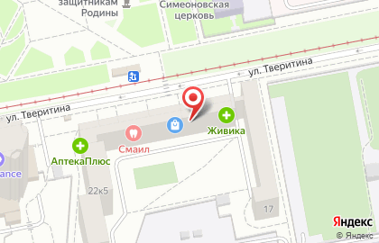 Салон красоты Чародейка в Октябрьском районе на карте