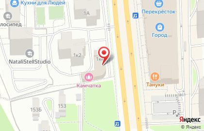 Баня Камчатка на карте
