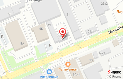 Магазин автозапчастей для КАМАЗ на Михайловском шоссе на карте