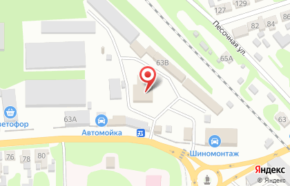Магазин низких цен Светофор в Рязани на карте