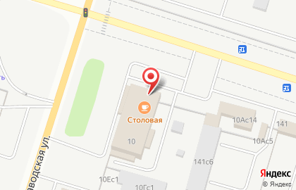 Столовая Фабрика-кухня на Новозаводской улице на карте