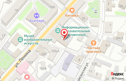 Образ на улице Ленина на карте