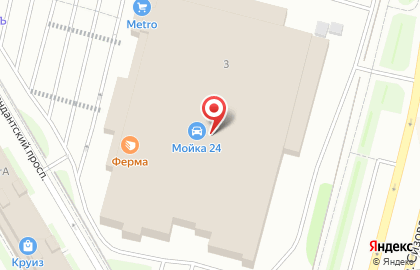 Химчистка Формула чистоты на метро Комендантский проспект на карте
