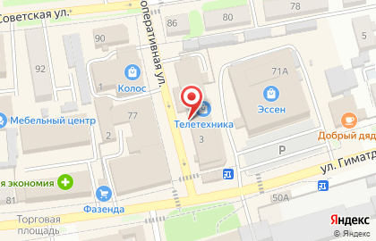 Офис продаж билайн на Кооперативной улице на карте