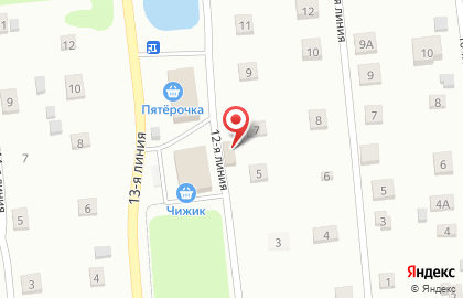 Магазин хозтоваров Прищепка в Автозаводском районе на карте