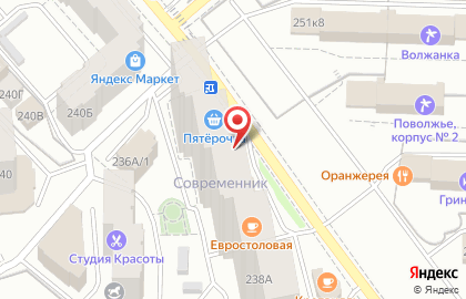 Супермаркет Пятёрочка на улице Советской Армии, 238а на карте