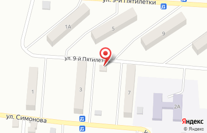 Продовольственный магазин на улице 9 Пятилетки на карте