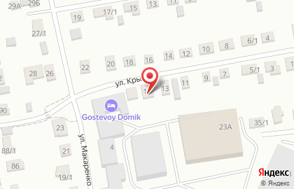 Магазин автотоваров Самара на улице Крылова на карте