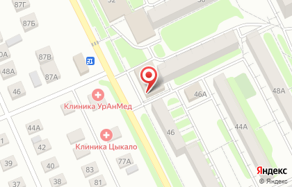 Гипермаркет Магнит в Оренбурге на карте