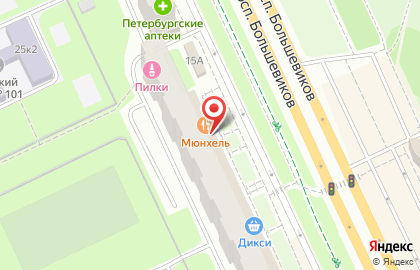 Ресторан Munhell на проспекте Большевиков на карте