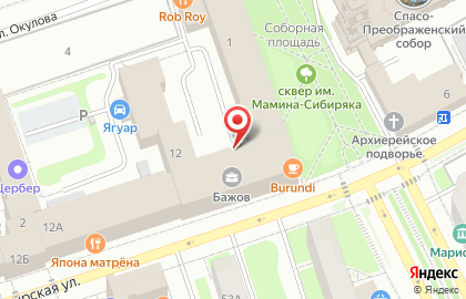 Патио на Монастырской улице на карте