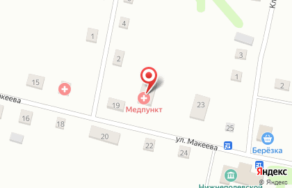 Шадринская центральная районная больница на улице Макеева на карте