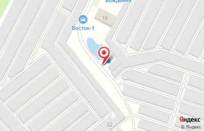 Гаражный кооператив Восток-1 на Весенней улице на карте
