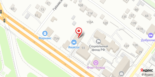 Автокомплекс Реактор на Большевистской улице на карте