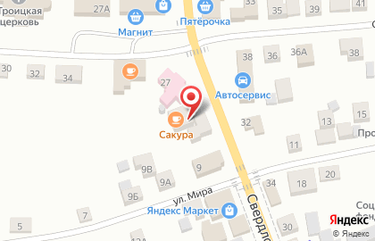 Автосалон М-сервис на Свердловской улице на карте