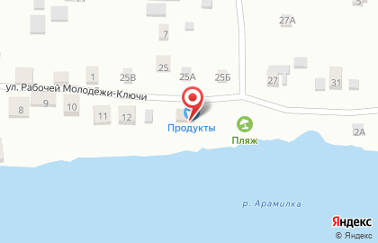 Продуктовый магазин в Екатеринбурге на карте