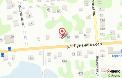 Салон красоты Монро на улице Луначарского на карте