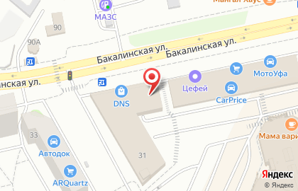Магазин напольных покрытий Lico+ на Бакалинской улице на карте
