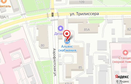 Дезирс на карте