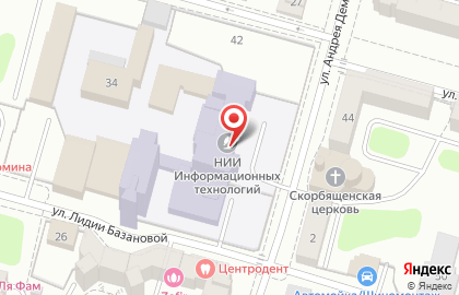 ОАО НИИ информационных технологий на карте
