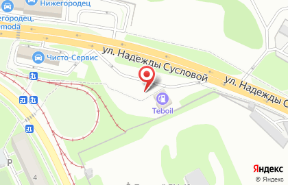 Банкомат ФКБ Петрокоммерц на улице Надежды Сусловой на карте