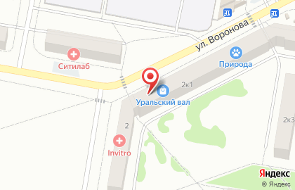 АКБ-центр на улице Воронова на карте