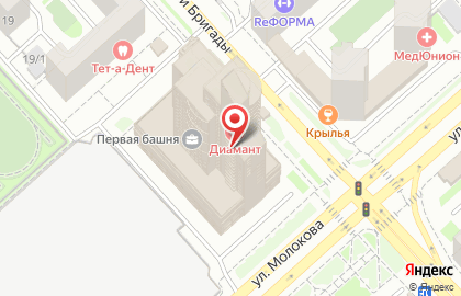Медицинский центр Меридиан в Советском районе на карте