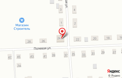 Продуктовый магазин Людмила, продуктовый магазин на Полевой улице на карте