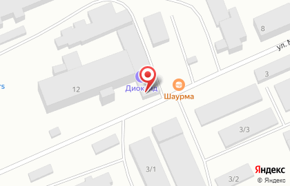 Диоксид в Свердловском районе на карте