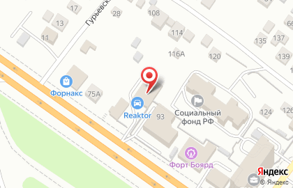Автокомплекс Реактор на Большевистской улице на карте