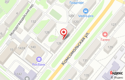Диагностический центр Новые медицинские технологии на Комсомольской улице на карте
