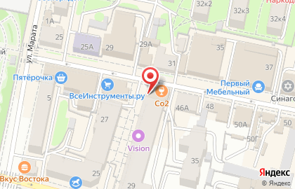Пиццерия Фетта Пицца на улице Дзержинского на карте