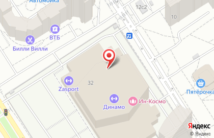 Танцевально-спортивный клуб Динамо на улице Лавочкина на карте