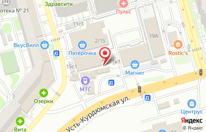 Пекарня Горячий хлеб из печки на карте