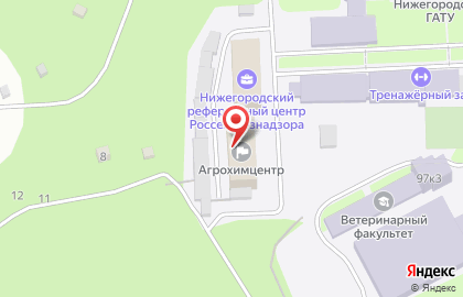 Управление Федеральной Службы по Ветеринарному и Фитосанитарному Надзору по Нижегородской Области на карте