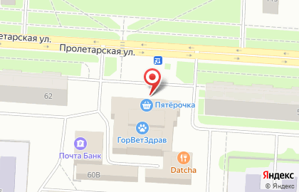 Фотоцентр ФотоАльянс в Колпино на Пролетарской улице на карте