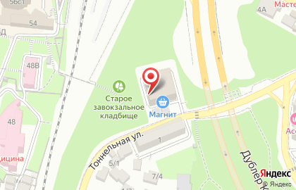 Петровские бани в Сочи на карте
