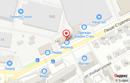 Интернет-магазин Ozon.ru на Пеше-Стрелецкой улице на карте