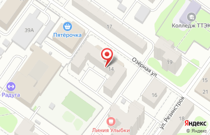 Дом.ru Бизнес на Озёрной улице на карте